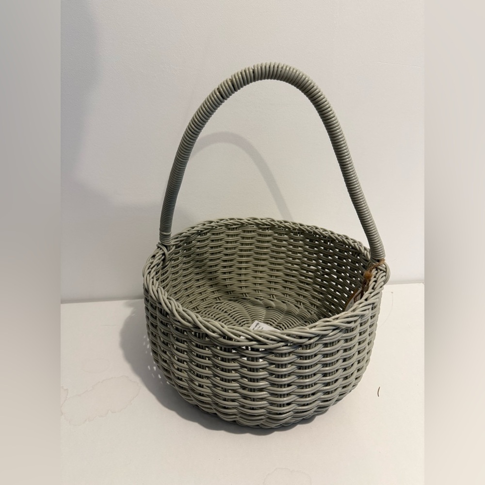 Gray Woven Basket